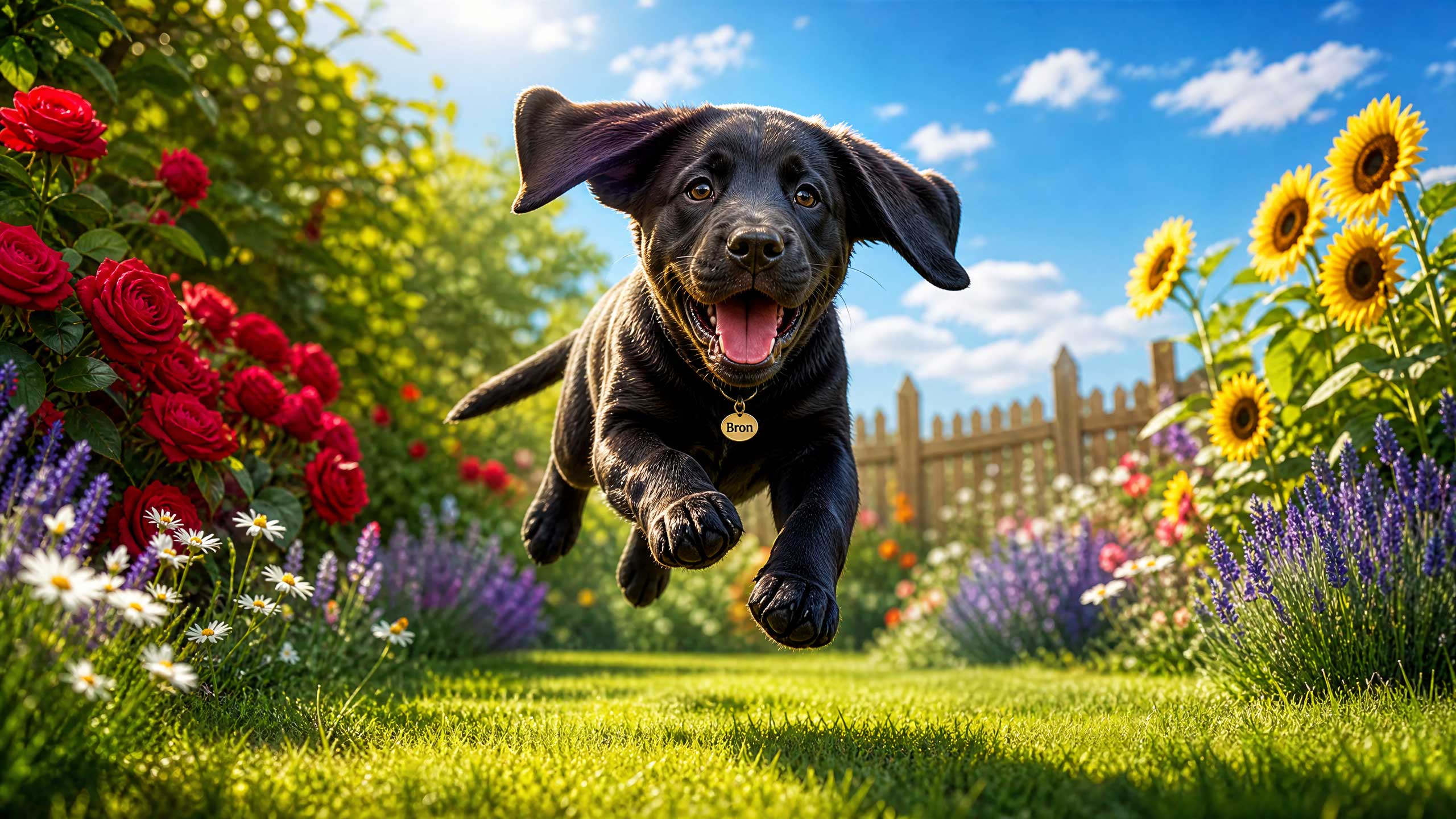 Bron - Labrador Puppy Running